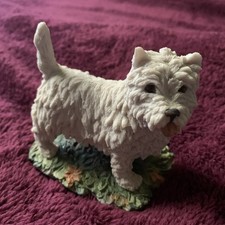 Vintage 1981 Arista Scotland CAIRN TERRIER Dog Figurine Ornament Signed P HOGG