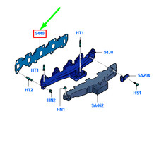 FORD KA MK2 Exhaust Manifold Gasket 1538710 9S51-9448-AA NEW