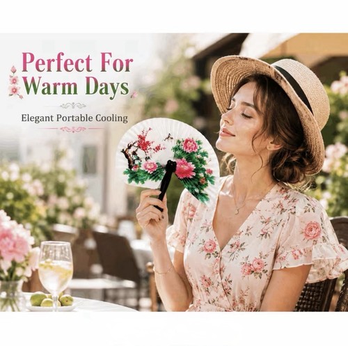 Foldable paper hand fans - foldable,