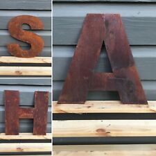 10 Inch rusty metal letters and numbers shop sign home COMBINED POSTAGE