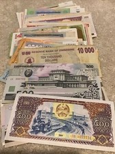 Lot 100 world - 100, banknotes