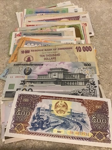 Lot 100 world banknotes - of,