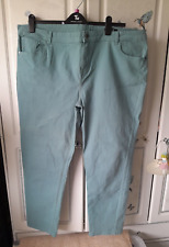 Ladies Jeans TU Girlfriend mint green UK 22 / 29" inside leg