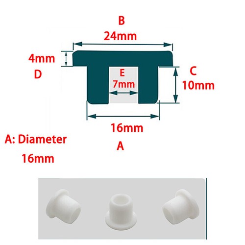 9mm 19mm black white - 9mm-19mm, plug