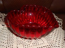 Fenton Ruby Red heart shaped