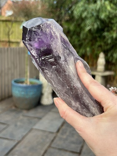 Amethyst wand purple root - wand, long