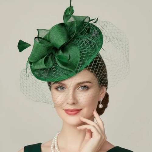 Saucer sinamay headband - saucer,