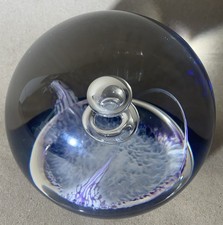 Large Selkirk Arabesque Ltd Edition 223/500 Art Glass Paperweight.