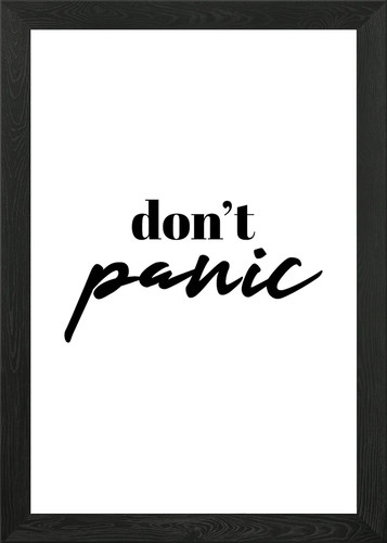 Dont panic framed wall - framed,