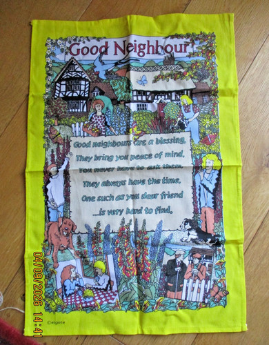 Vintage tea towel elgate - vintage,