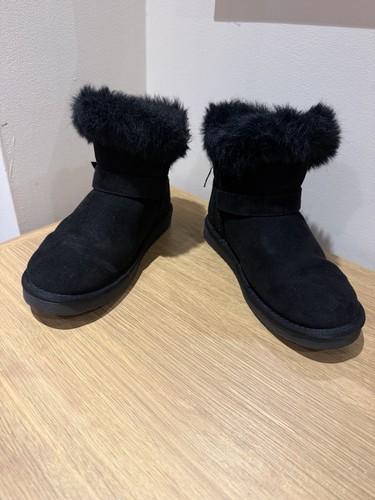 Black girls ankle winter boots