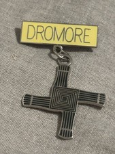 Dromore Badge St Brigid’s Cross Enamel Badge irish pin