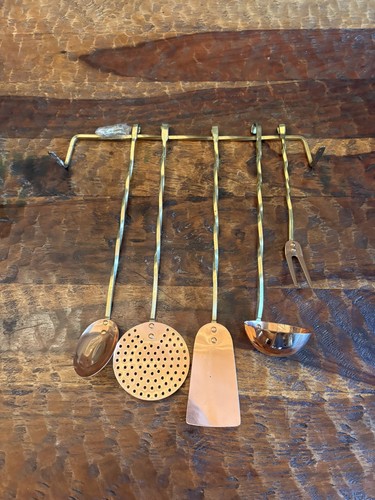 Set vintage french copper - set, of