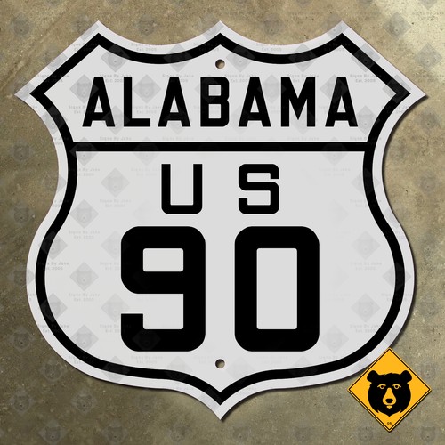 Alabama route highway - route, 90