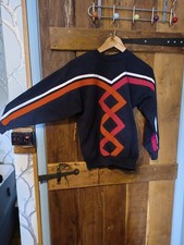 Nag Rags Sweatshirt Size S Bold Colourful Geometric Bespoke Equestrian Clothing