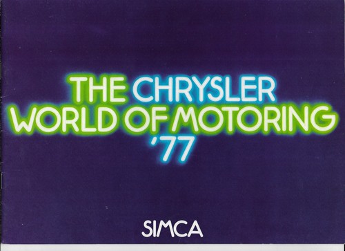 Simca range brochure - brochure, (1000