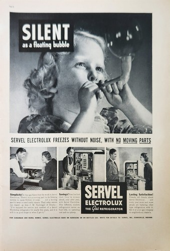 1937 servel electrolux - electrolux, gas