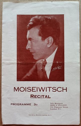 Programs moiseiwitsch - -,