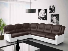 Corner Sofa Black and White or