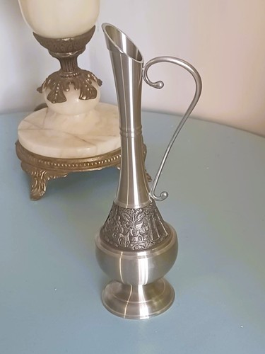 Vintage pewter bud vase - vintage, from
