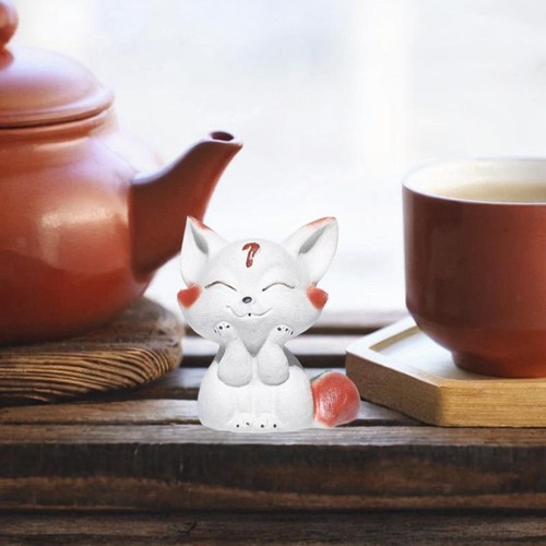 Fox statue tea bookshelf - fox,