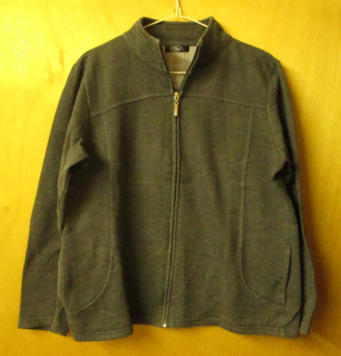 Bon marche ladies grey zip - grey, up