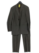 Cerruti 1881 Men's Two Piece Suit Chest: 42 in Grey Cotton with Other 2 Piece