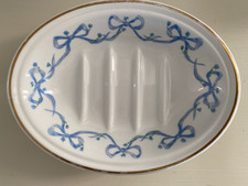 Blue and White ceramic soap dish