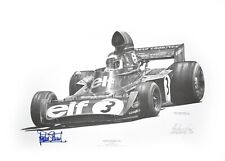 Jackie Stewart 1973 Third World Championship, Elf Tyrrell - artist Alan Stammers