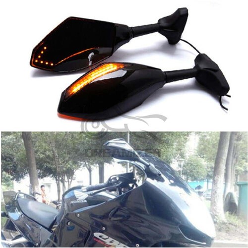 Motorcycle mirrors led turn - w/,