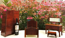 Antique Apprentice Piece Styled Wardrobe, Bed, Mirrored Dressing Table & Stool