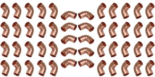 Copper pipe fittings - pipe, degree