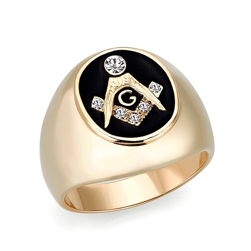 Men masonic ring gold 14kt - men’s,