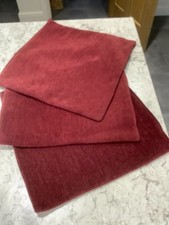 3 x John Lewis Burgundy Cushion Covers - Excellent Condition
