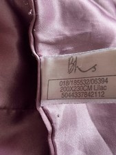 Vintage Lilac Satin Bedspread Set.  Included 2x Cushion Covers