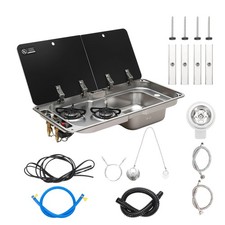 Double Gas Hob/Sink/Combi