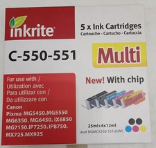 New Sealed Compatible 520/521 Ink Cartridges Canon Pixma MP 540 550 560 620 630+