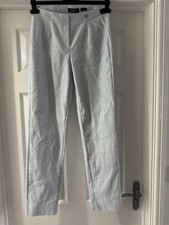 ROBELL MODELL MARIE TROUSER WOMENS SIZE 34 REGULAR UK 8 LIGHT BLUE PATTERN NEW