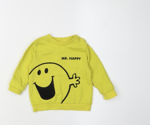 Unisex yellow men pullover - unisex, mr.