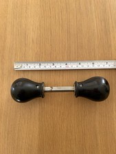 Vintage Original Pair Of Ebonised Rim Lock Door Knobs / Handles