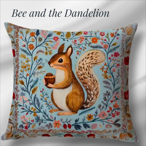 Cute squirrel with flower - with,