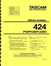Tascam 424 Portastudio SERVICE MANUAL