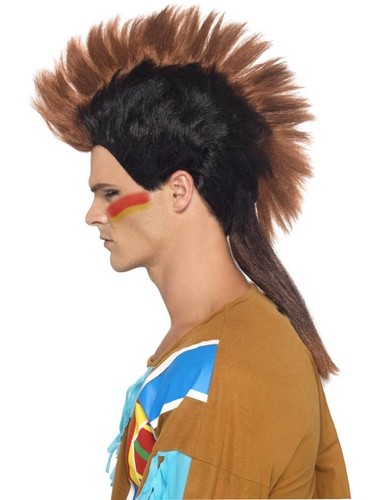 Indian male mohican - indian,