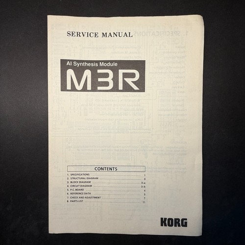 Vintage korg m3r synthesis - korg, ai