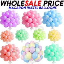 100 X Latex PASTEL BALOON BALLONS helium BALLOONS Quality Party Birthday Wedding