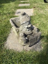 vintage stone garden statue a
