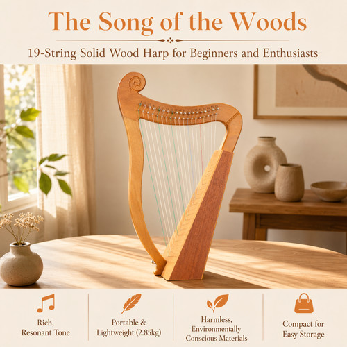 String lyre harp - 19,