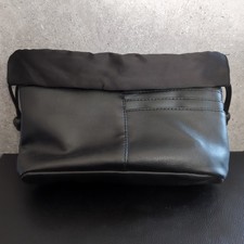 AVON Drawstring Handbag Organiser in Black Faux Leather Brand New No Packaging 