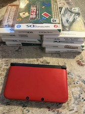 Nintendo 3DS XL Red Handheld Gaming System Console With Games Fast Shipping ✅