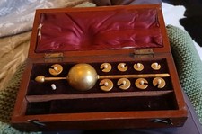 Vintage W. Reeves & Co Sikes Hydrometer in Mahogany Case Missing Thermometer